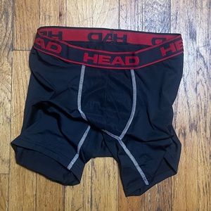 Black HEAD men’s athletic boxer briefs